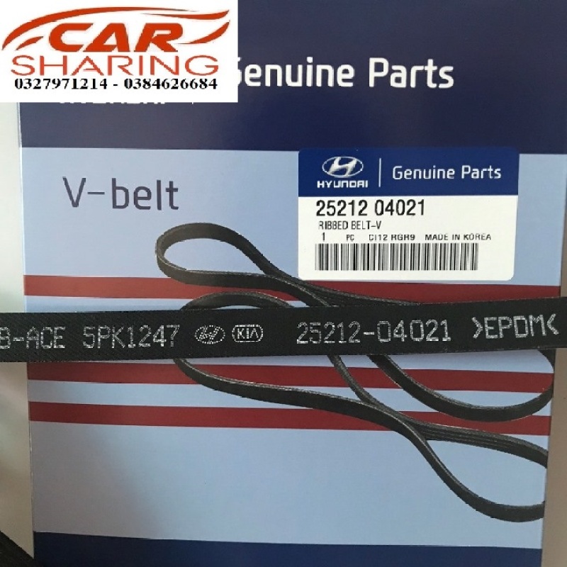 DÂY CUROA TỔNG HYUNDAI I10 GRAND 1.0 MT, KIA MORNING 5PK1247 - MÃ SP 25212-04021