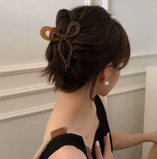 Kẹp Tóc Hình Nơ Phong Cách Hàn Quốc