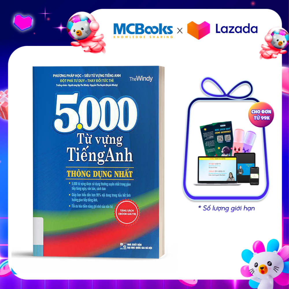 5000 Từ Vựng Tiếng Anh Thông Dụng Nhất Dành Cho Người Học Cơ Bản - Học Kèm App Online