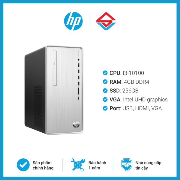 Bảng giá [Trả góp 0%]Bộ máy tính PC HP Pavilion TP01-1111d (i3-10100/4GB RAM/256GB SSD/WL+BT/DVDRW/K+M/Win 10) Phong Vũ