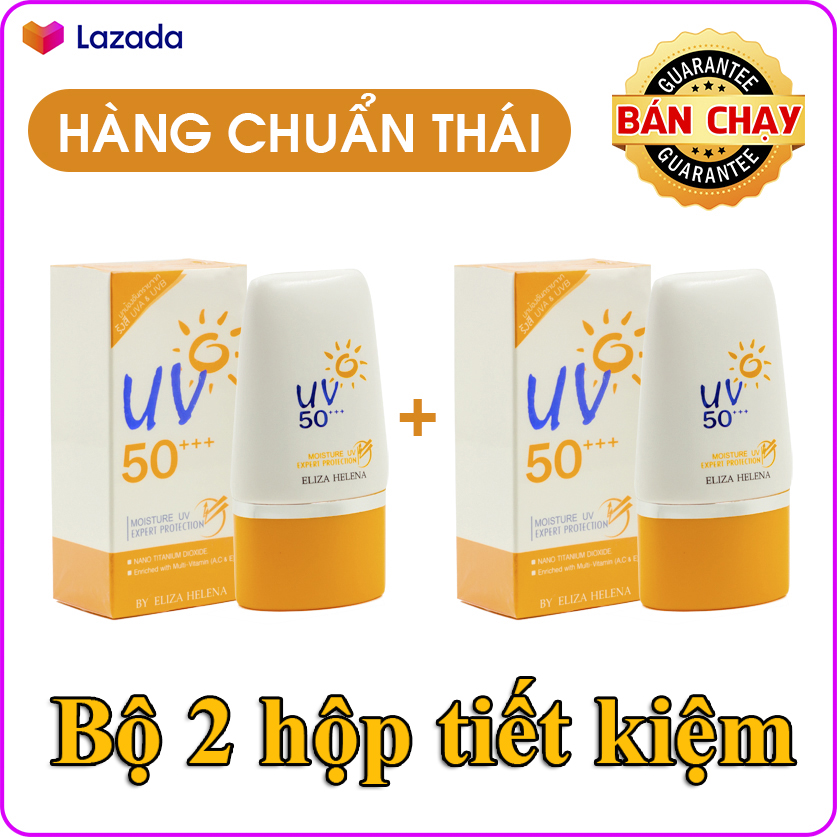 [HCM]Bộ 2 hộp kem chống nắng cho da mặt và body Eliza Helena UV50+++ Thái Lan (30g x 2) giúp chống nắng hiệu quả bảo vệ da khỏi các tác nhân gây hại dưỡng ẩm cho da và làm sáng da