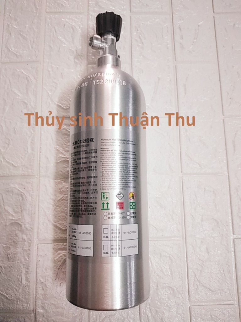 Bình Co2 nhôm 1L - 2L Tawan (có khí)
