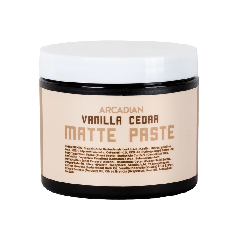 Sáp vuốt tóc Arcadian Vanilla Cedar Matte Paste 118ml