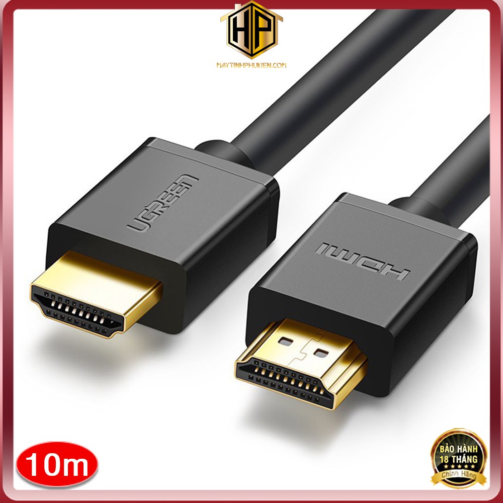Ugreen 10110 - cáp hdmi 1.4 dài 10m - dây tín hiệu hdmi hỗ trợ full hd,4k cao cấp