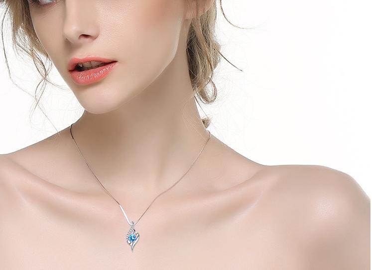 Dây chuyền bạc nữ mới nhất-hk0020