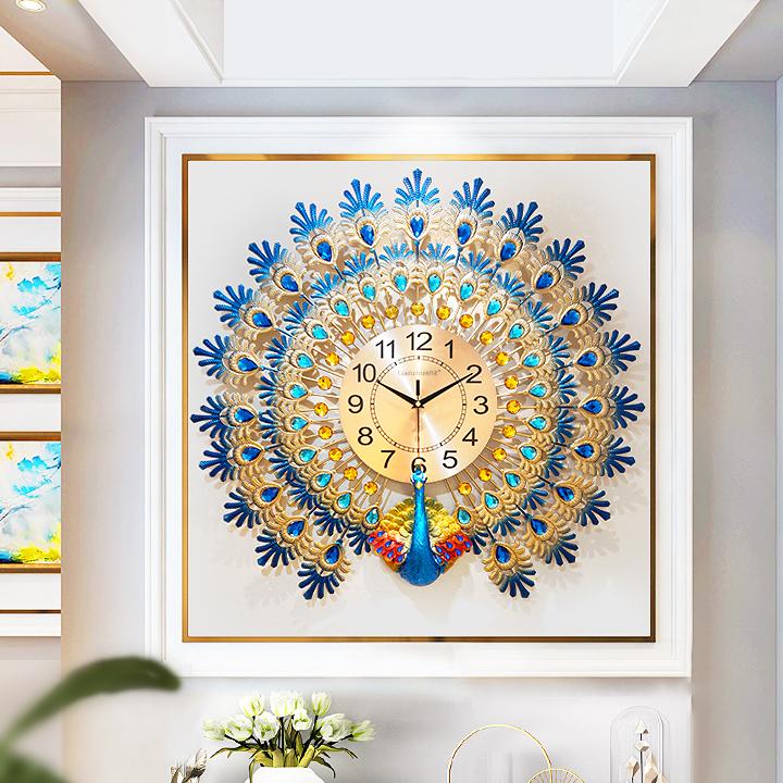 Đồng hồ treo tường chim công cỡ lớn DNS113 (KT 70x65cm)