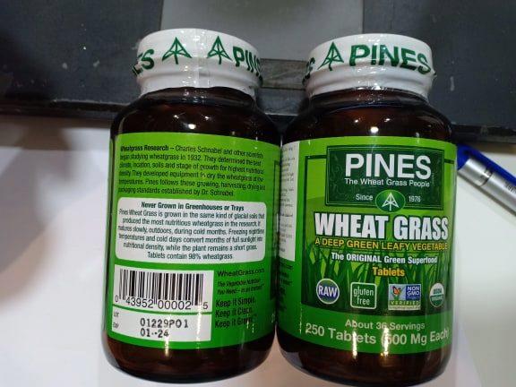Viên cỏ lúa mì hữu cơ Pines 250 viên