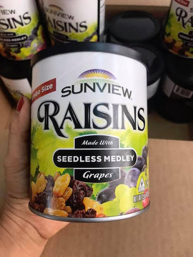 Nho khô Mỹ Sunview Raisins hộp 425gr