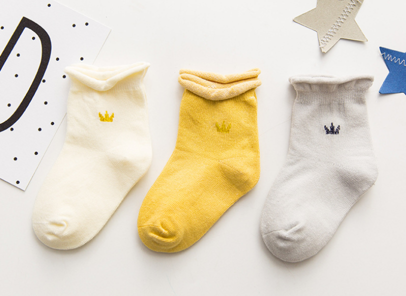 Set 3 Đôi Vớ Sơ Sinh Chống Hằn Chân Bé - Loại cao cấp