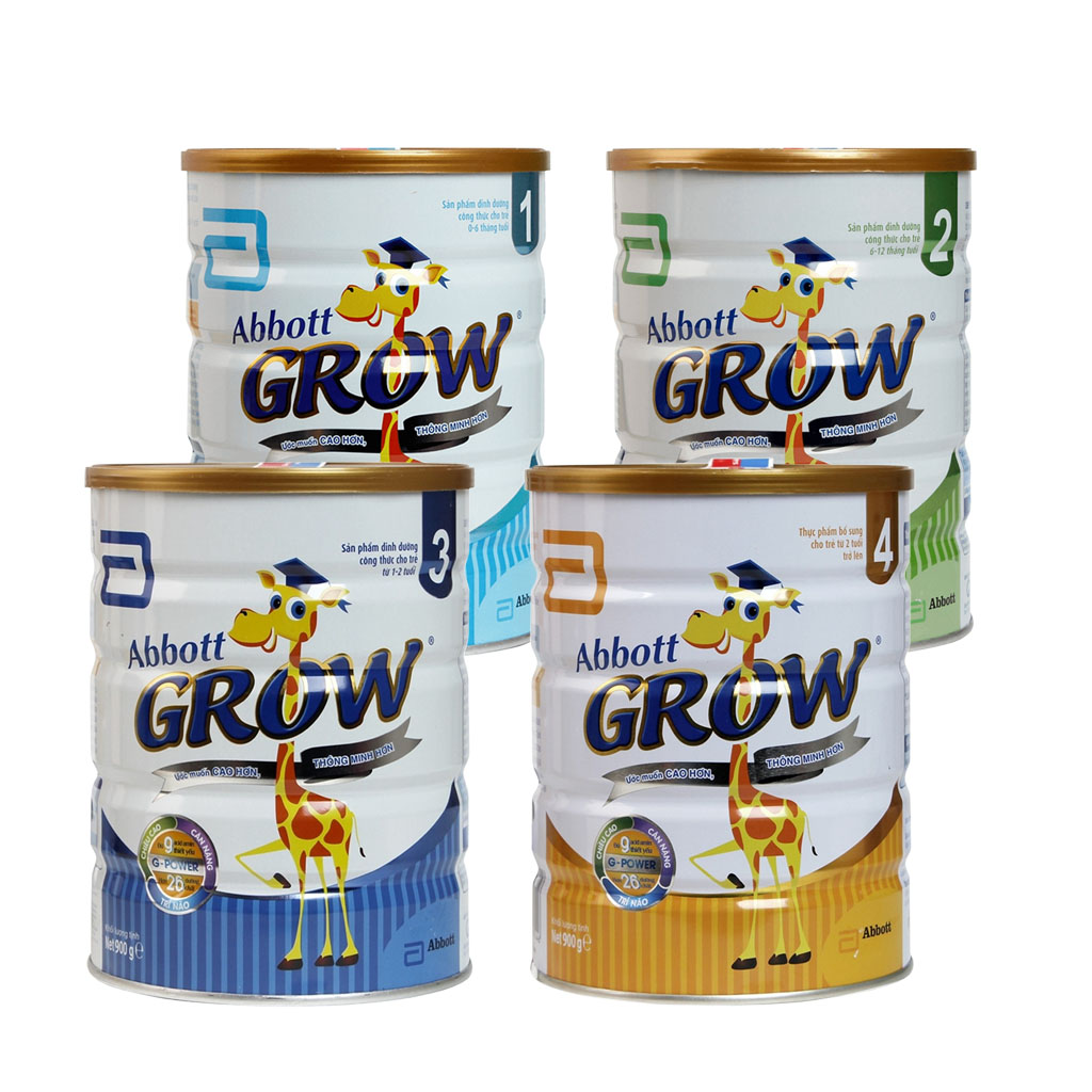 Sữa Bột Abbott Grow 0+ Hộp 850g (Ước muốn Cao hơn, Thông Minh hơn)