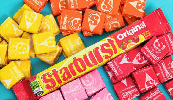 Kẹo trái cây Starburst thanh
