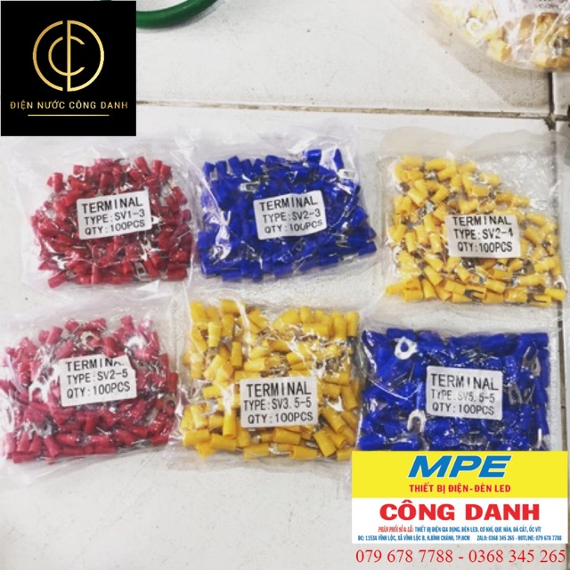 Đầu cos thau bọc nhựa