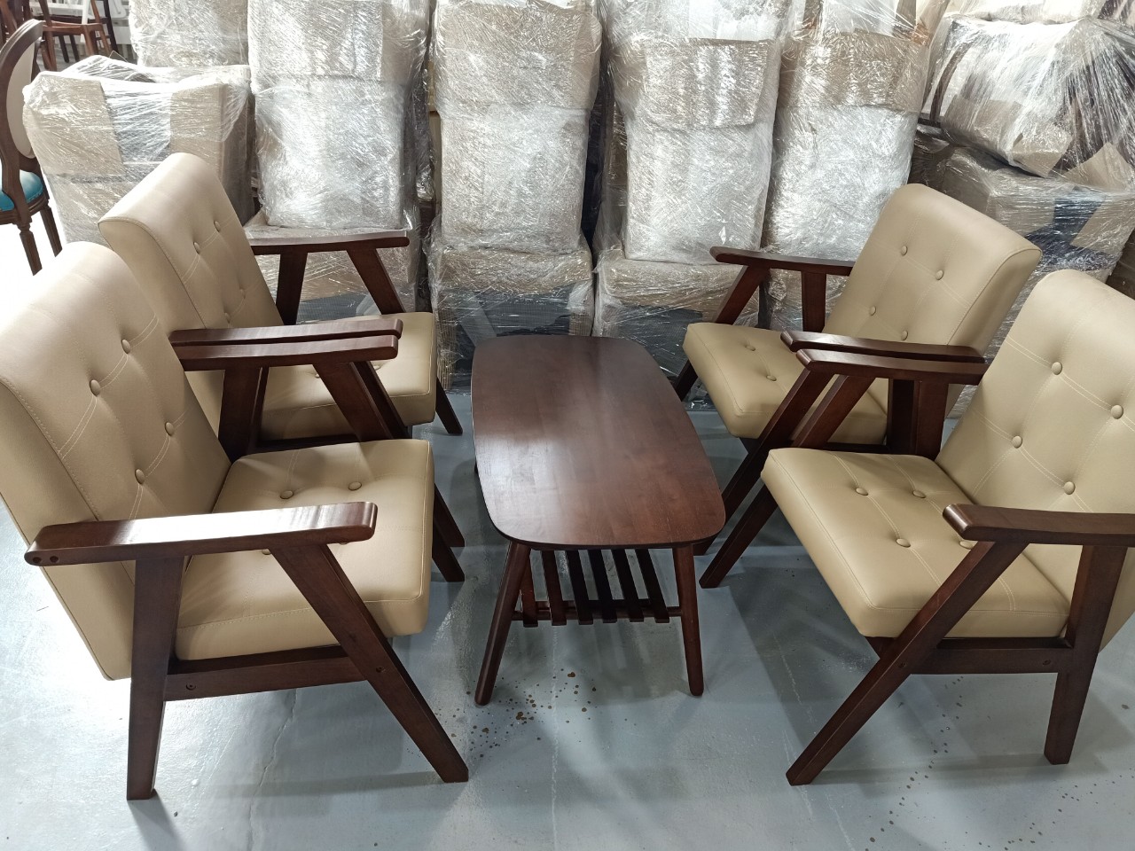 [HCM]Bàn sofa kiểu hàn quốc xếp gọn 50x93x43 cm