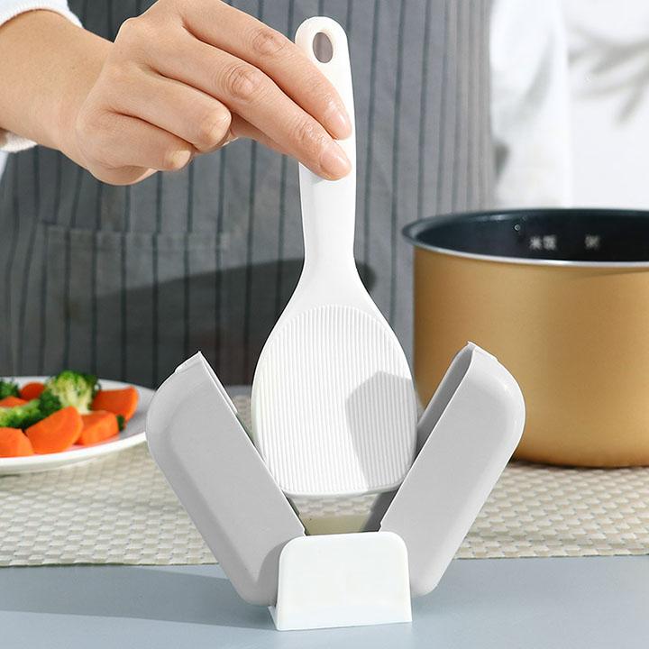 MUÔI XỚI CƠM KÈM KHAY ĐỂ CHÔNG DÍNH