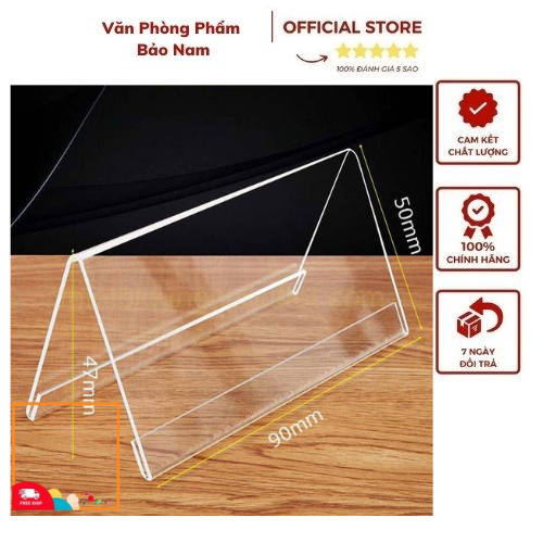 Kệ Mica Chức Danh, kệ đựng danh thiếp, các cỡ từ 6x10cm - 6 x14cm - 6x20cm - 6x24cm vvv...