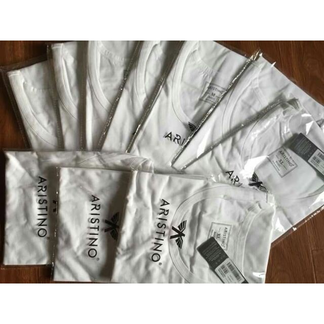 Áo Ba Lỗ Trắng- Ac21 Aristino 100%Cotton