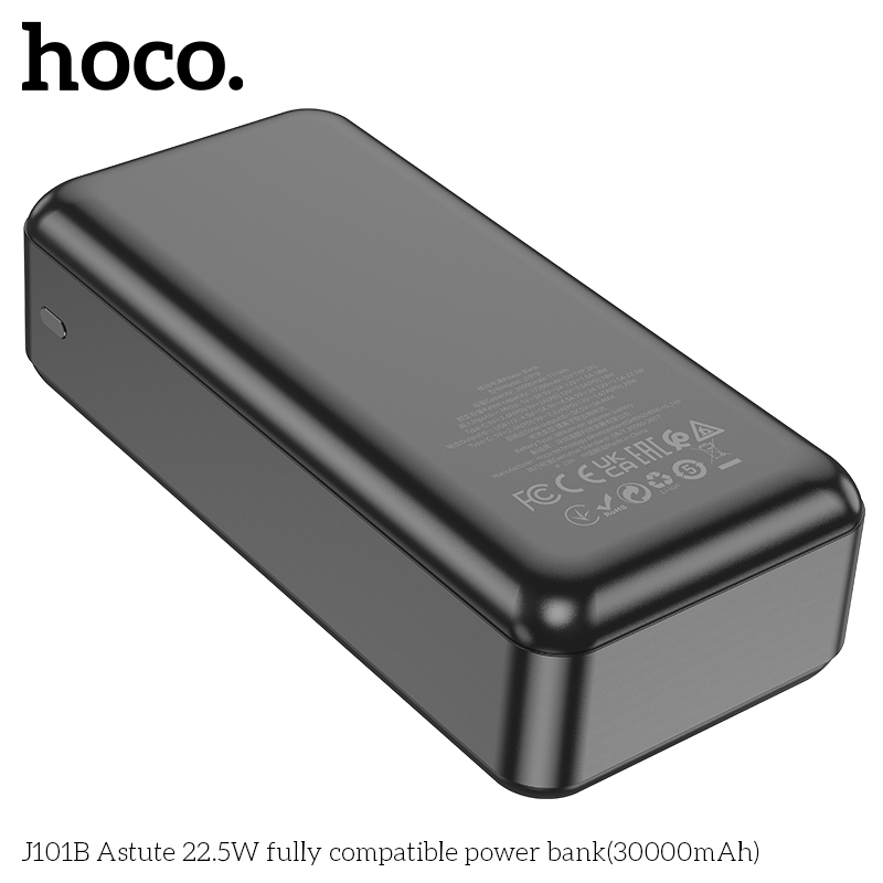Pin dự phòng Hoco J101B 30000mAh USB QC 3.0 22.5W, TypeC PD 20W - Nhất Tín Computer