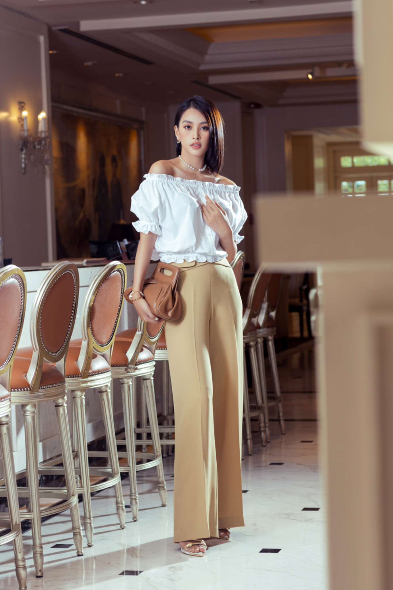 [SINH NHẬT SALE XỊN | VOUCHER GIẢM 100K - MUA 3 GIẢM THÊM 10%] Quần suông dài cạp tạo kiểu IVY moda MS 22M7611
