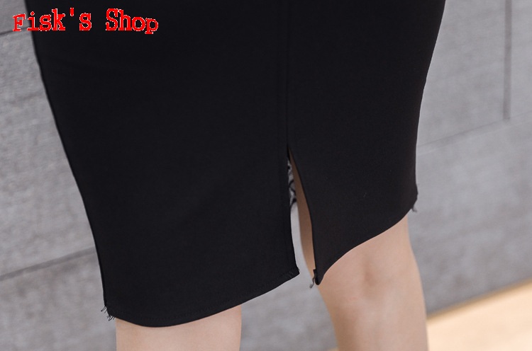 Chân váy công sở phối ren
