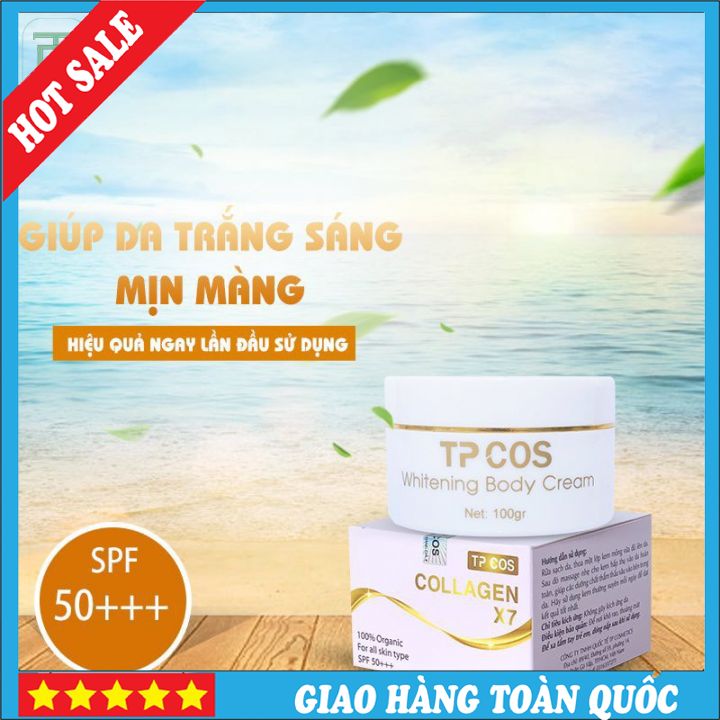 [Hcm][ Hàng Chính Hãng ] Tp Cos Whitening Body Cream Giúp Da Trắng Sáng Mịn Màng