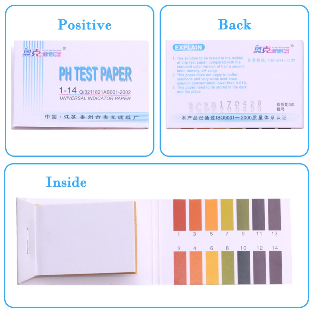 Giấy PH RCYAGO Dải Thử Độ PH 1-14, Dải Giấy PH Limtus