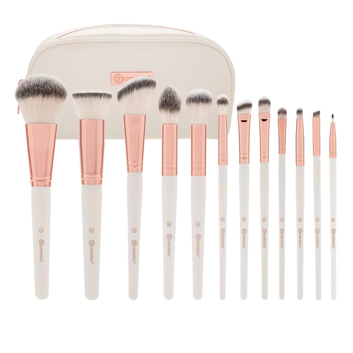 Bộ Cọ Trang Điểm Bh Cosmetics Rose Romance 12 Piece Brush Set With