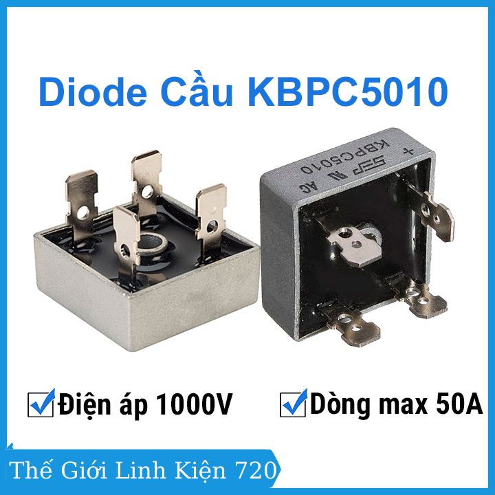 Diode cầu vuông 50a kbpc5010