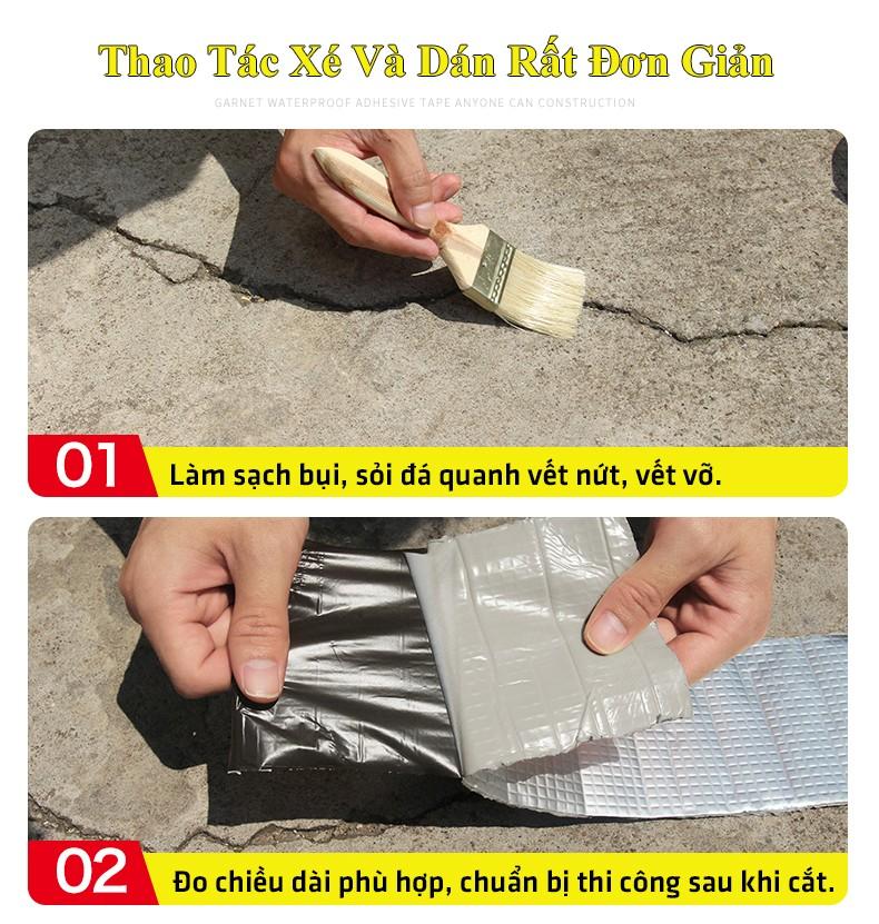 10M BĂNG DÍNH BẠC SIÊU DÍNH CHỐNG THẤM