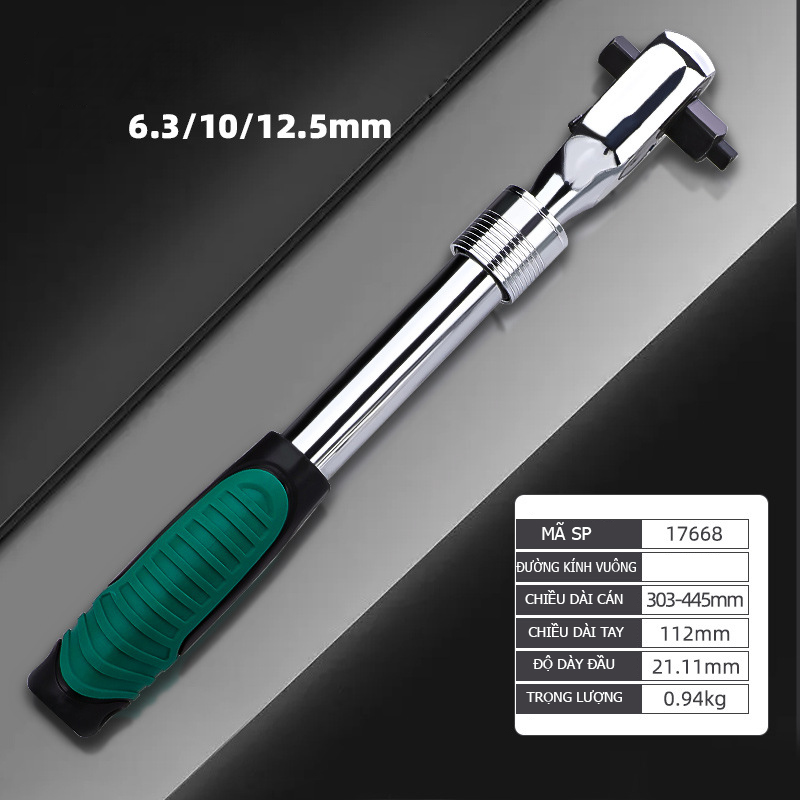 Cần xiết lực 2 chiều 1/4, 1/2, 3/8 KÉO DÀI 5 CẤP ĐỘ - Một sản phẩm của Tuosen (4 lựa chọn)