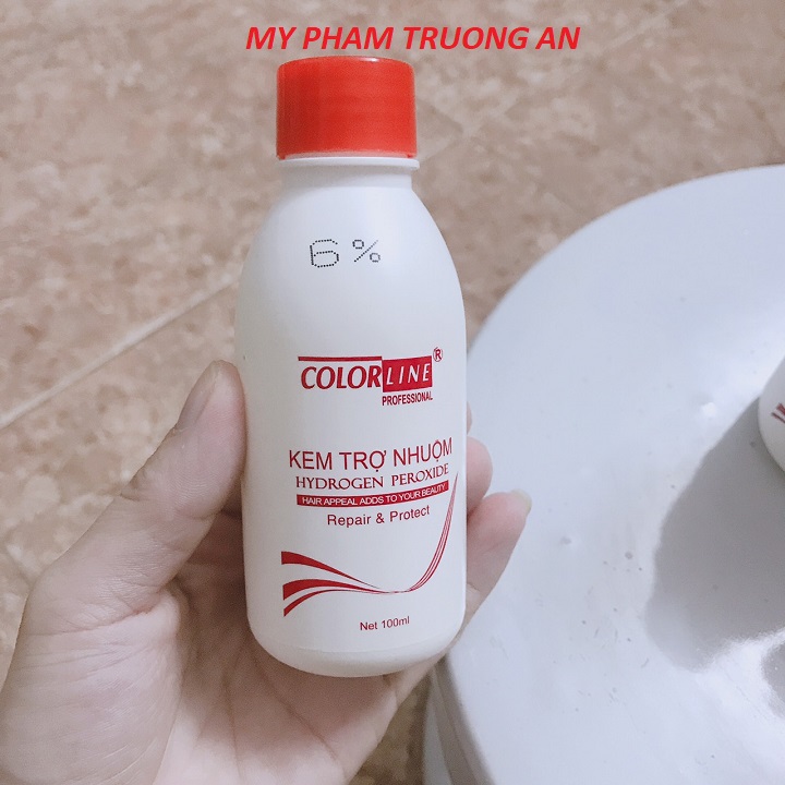 Kem trợ nhuộm thảo dược oxy 9% colorline
