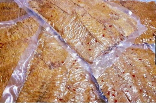 mực khô cán tẩm gia vị