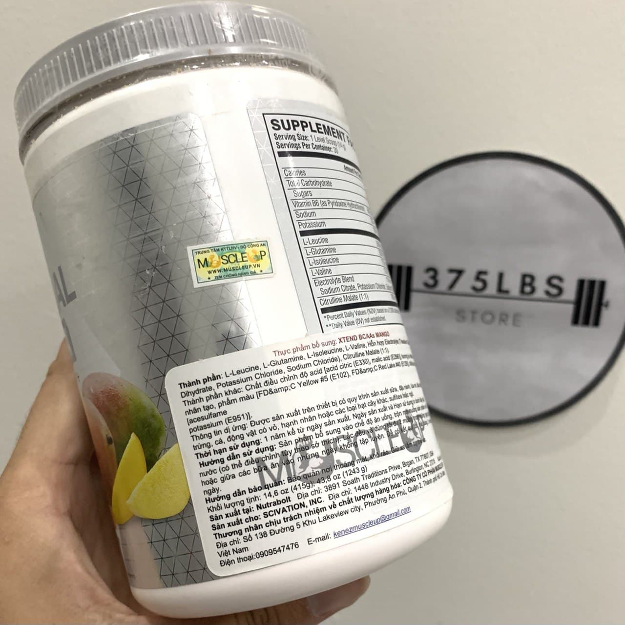 [CHÍNH HÃNG] Xtend BCAA 30ser Scivation-Bổ sung Eaa mọi lúc với Vị Cực Ngon