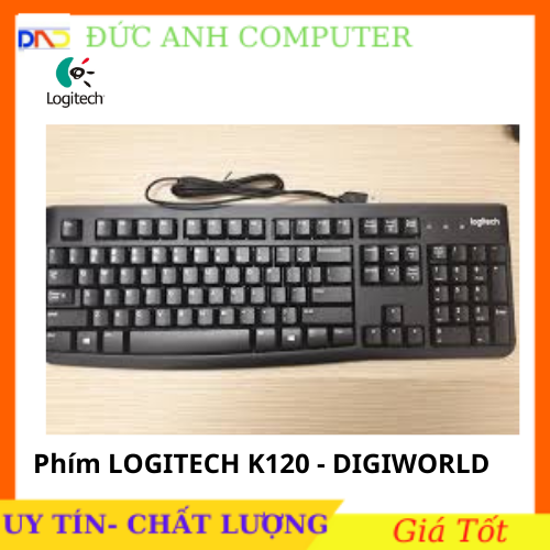 Bàn Phím LOGITECH K120 - Lướt phím Mượt Mà Hàng Dùng Siêu Bền - Chính Hãng Bảo Hành 3 Năm