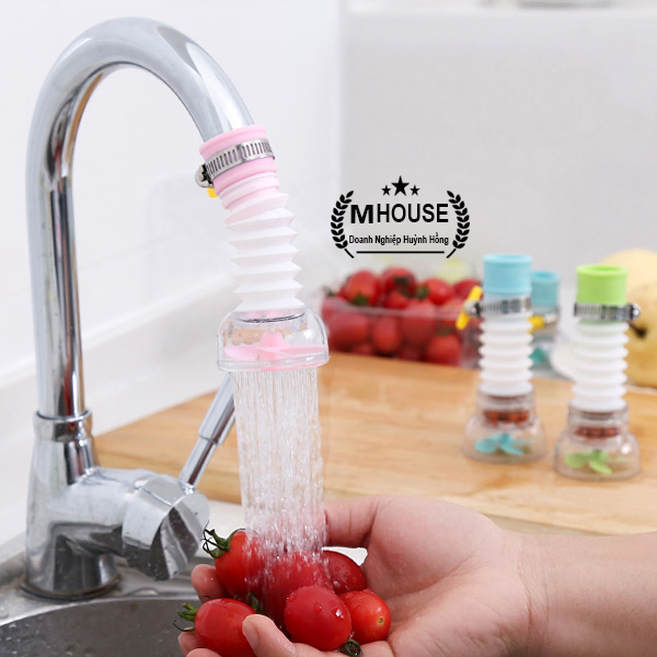 Water Filter Splash KitChen Shower Tap Water Spray Water Saver 360 Rotating Faucet Water Filter Telescopic Water-Saving Nozzle with Filter Faucet Fits Standard Faucets No-Cracking No-Leakage