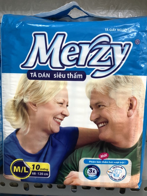 Bỉm dán Merzy dành cho người già size M-L