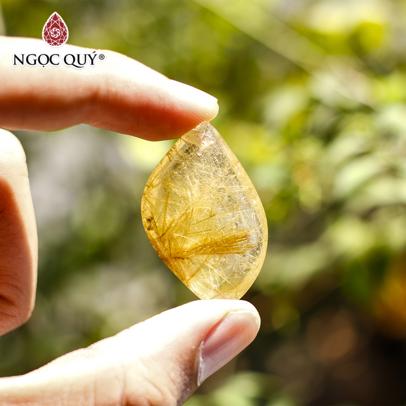 [HCM]Mặt dây chuyền thạch anh tóc - Ngọc Quý Gemstones