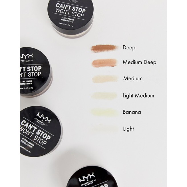 Phấn Phủ NYX Dạng Bột Setting Powder Can't Stop Won't Stop 6g