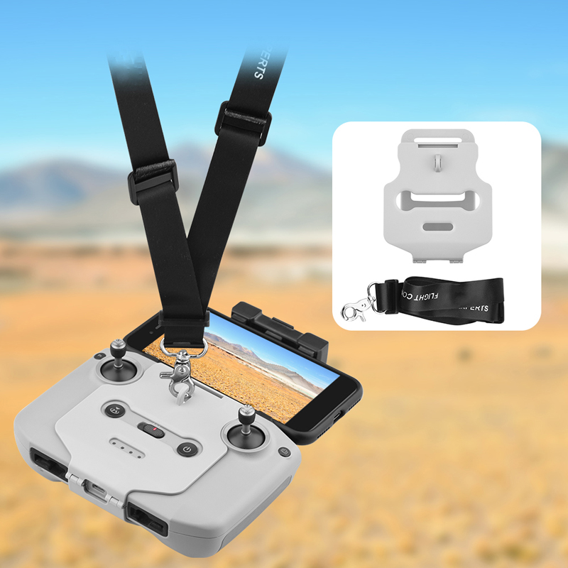 Coolmanloveit Remote Control Buckle Bracket w/ Adjustable Lanyard Holder Strap For Mavic Air 2