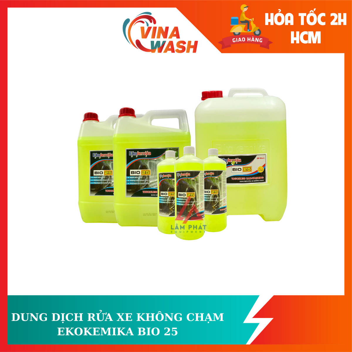 Dung dịch rửa xe không chạm Ekokemika Bio25