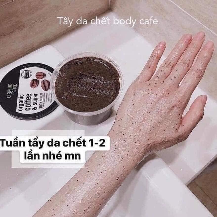 Tẩy da chết Cafe Body Organic NGA
