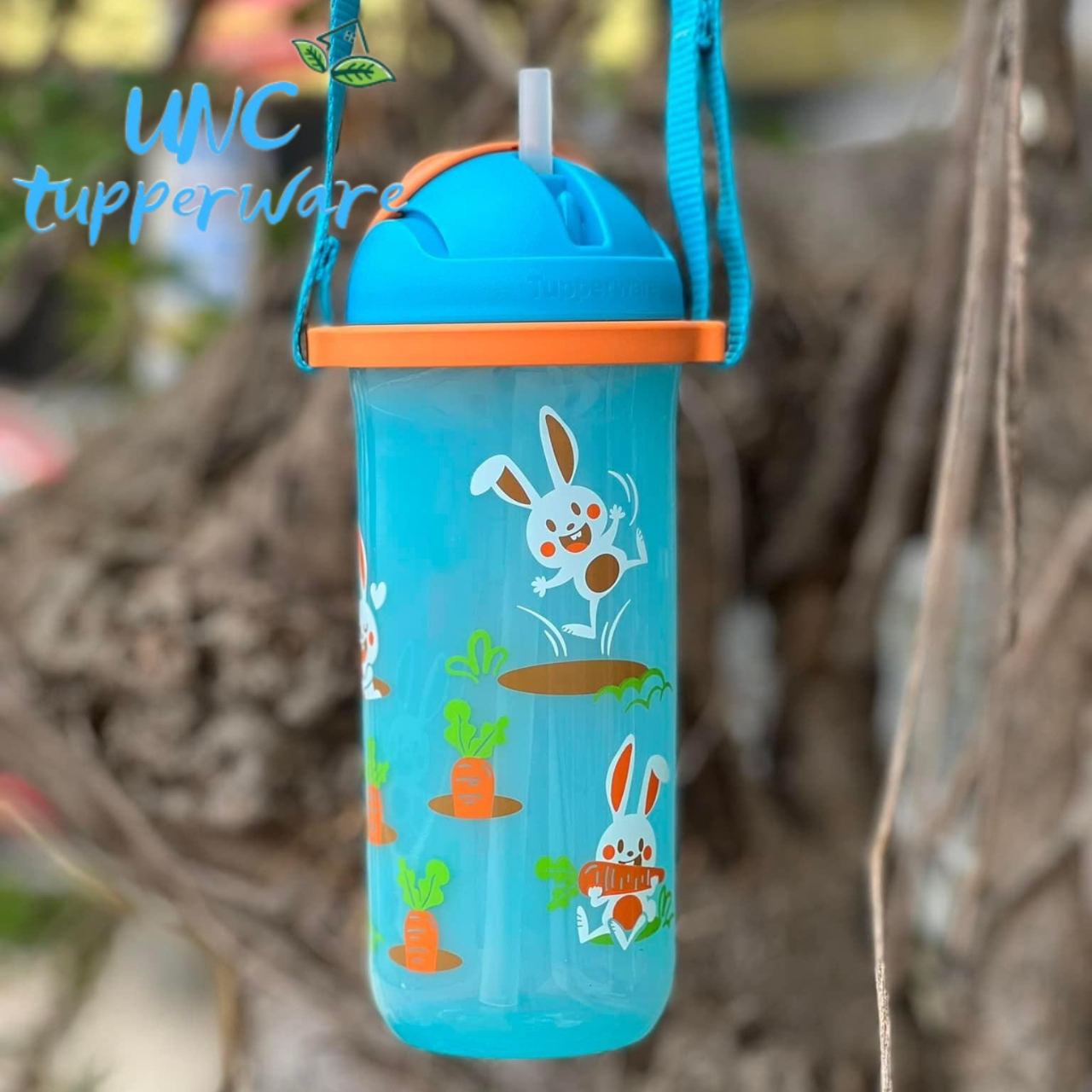Bình nước Tupperware Kids Printable Straw Tumbler 500ml