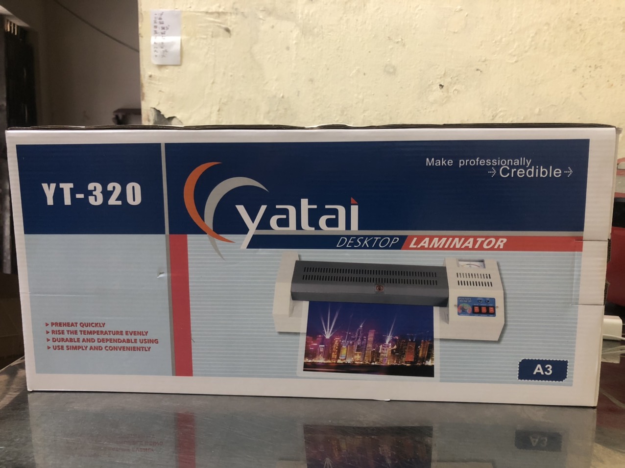 Máy ép Plastic YT320 chuẩn Rulo to, có đồng hồ nhiệt