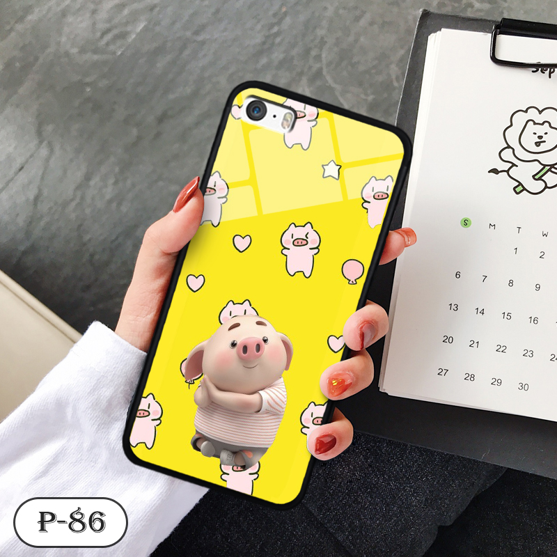 Ốp kính in hình cute IPHONE 5S