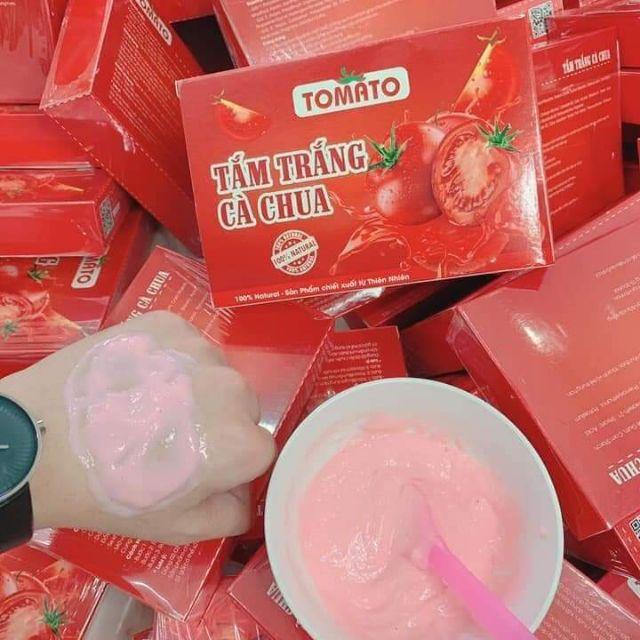 Tắm Trắng Body Siêu Trắng Cà Chua Tomato tắm trắng dưỡng da an toàn không trắng ảo