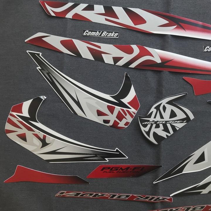 Tem AIRBLADE Thái 2011 3 lớp (MÀU TRẮNG )