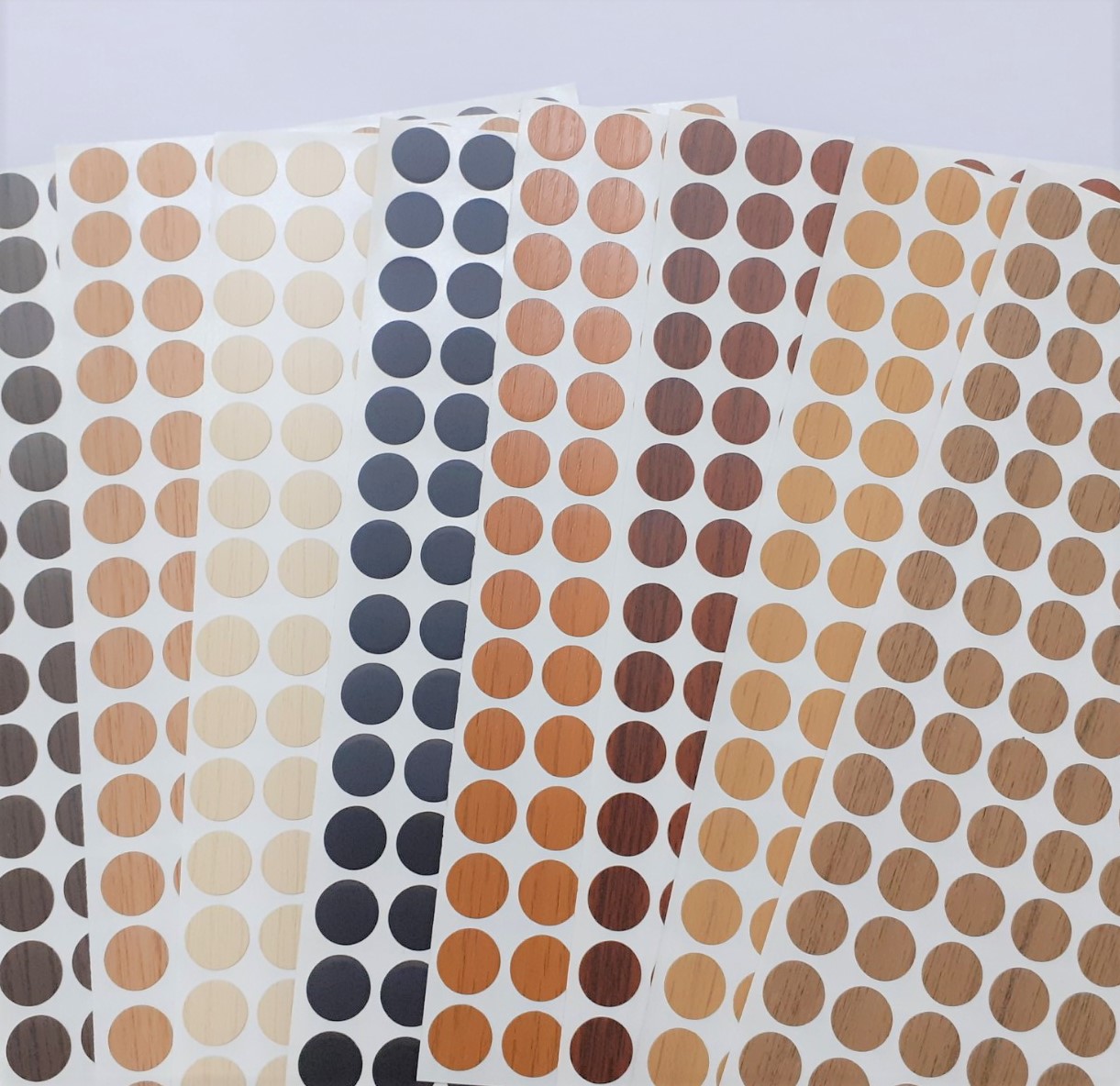 (Size 15mm) Miếng dán che bịt đầu vít, color #290-lightgrey - Combo 96 nhãn/tờ