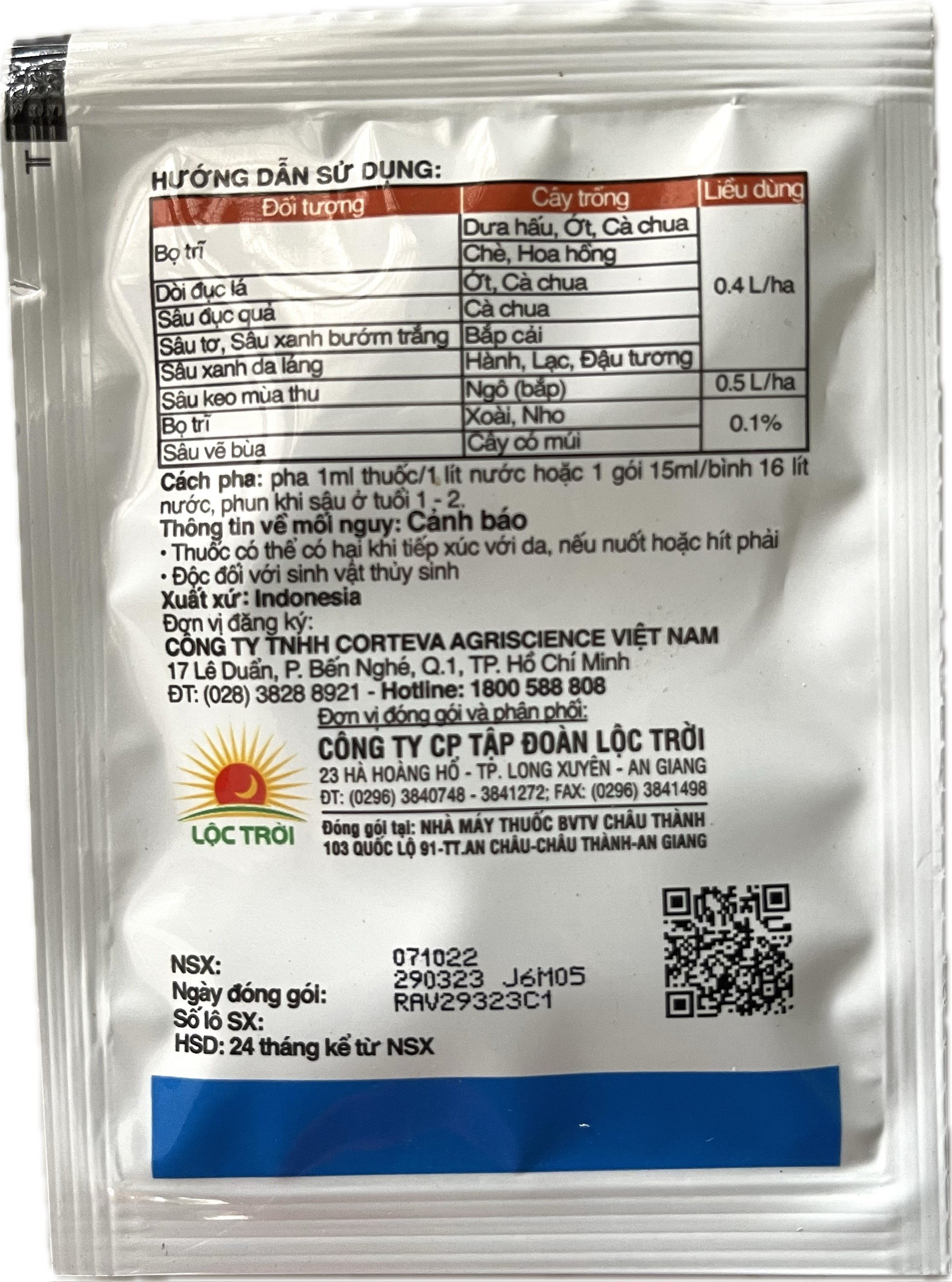 Thuốc Trừ Sâu - Radiant 60SC - Gói 15ml