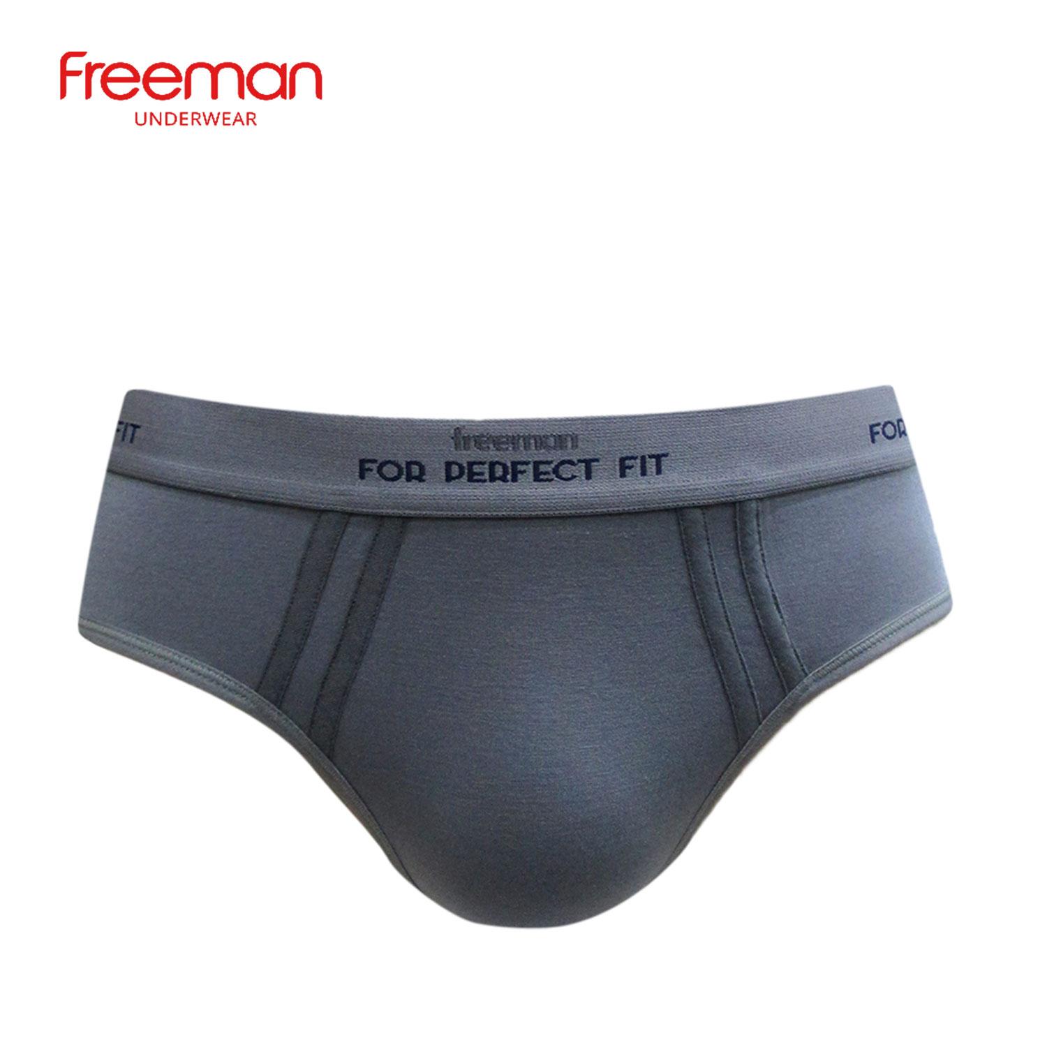 (MÀU ĐEN )Quần lót nam Freeman cao cấp [Combo 3] - Chất liệu Modal BC637