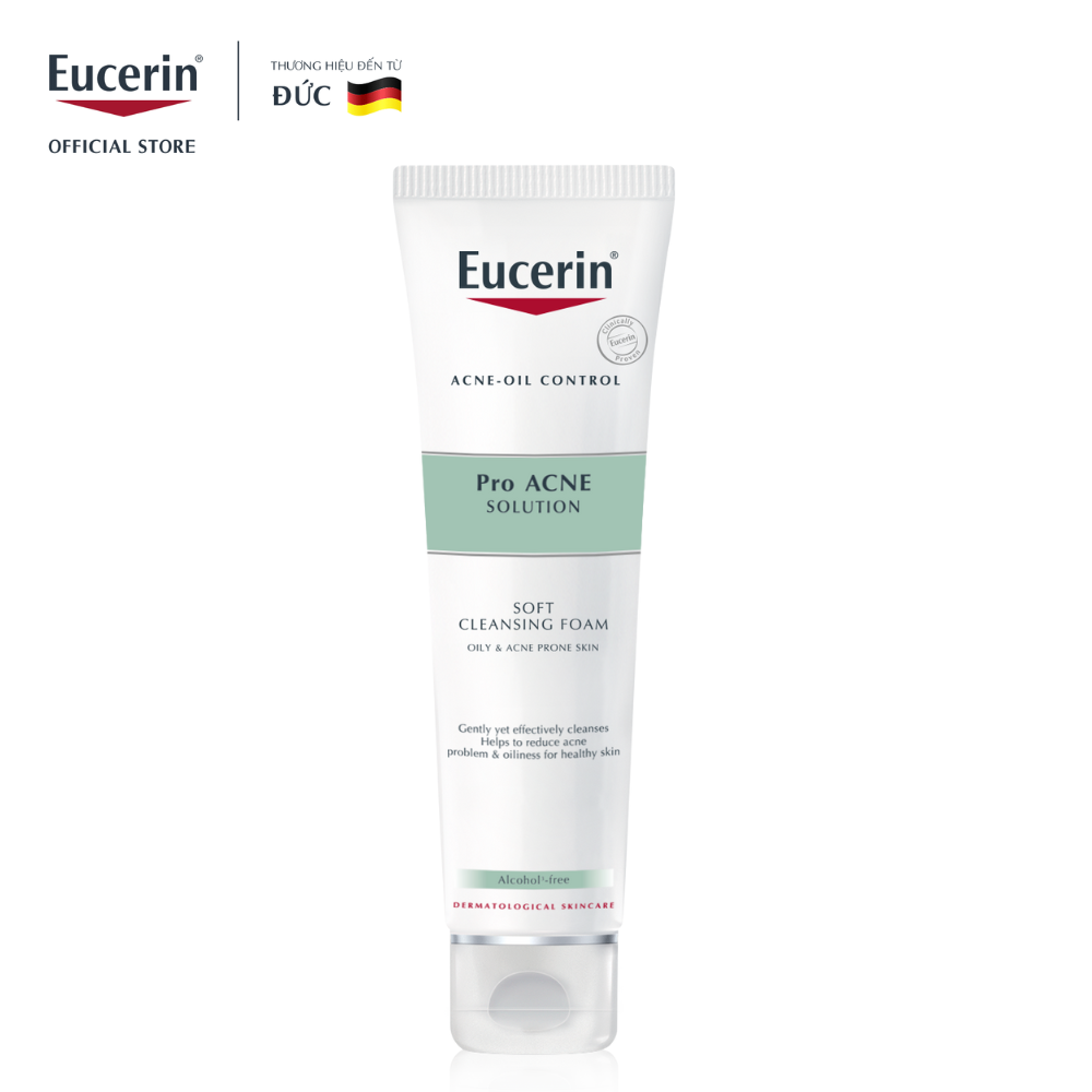 Sữa rửa mặt dành cho da nhờn mụn Eucerin Pro Acne Cleansing Foam 150g