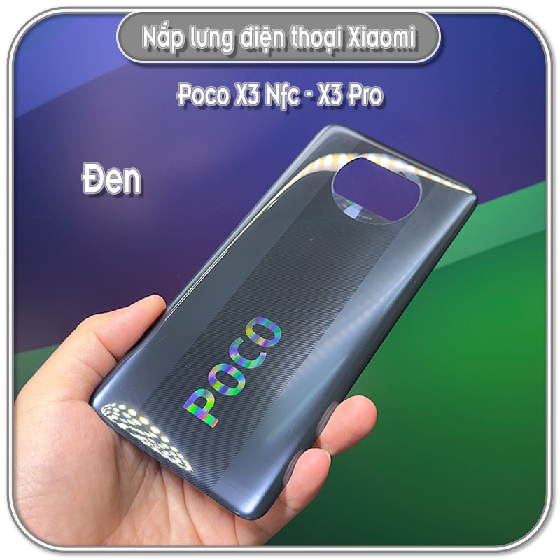 Nắp lưng cho máy poco x3 nfc - x3 pro